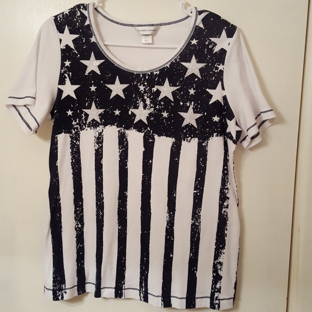 Stars and stripes women's tee